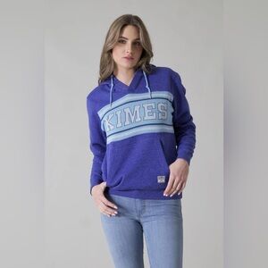 NWT Womens XL Kimes Ranch Northh Star Hoodie in Marine Blue Heather